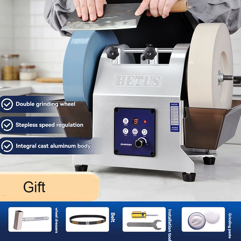 Commercial Kitchen Knife Sharpener - Elektryczna ostrzałka do noży z podwójnymi