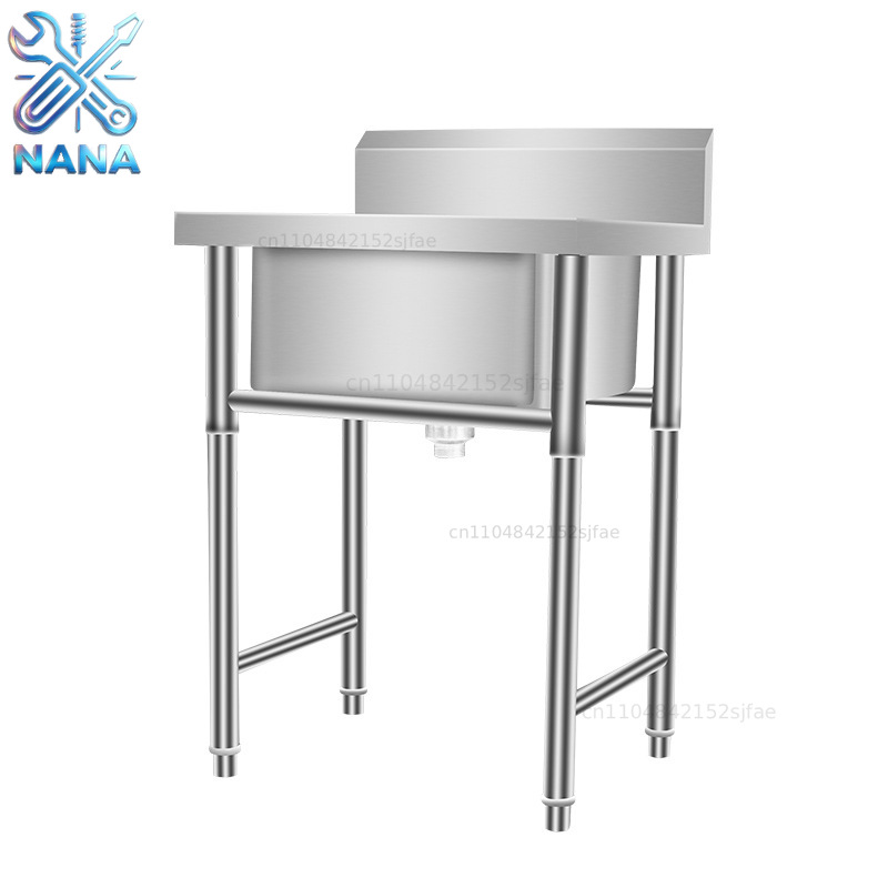 Commercial Kitchen Rental - Zlewozmywak kuchenny ze stali nierdzewnej, pojedynczy,