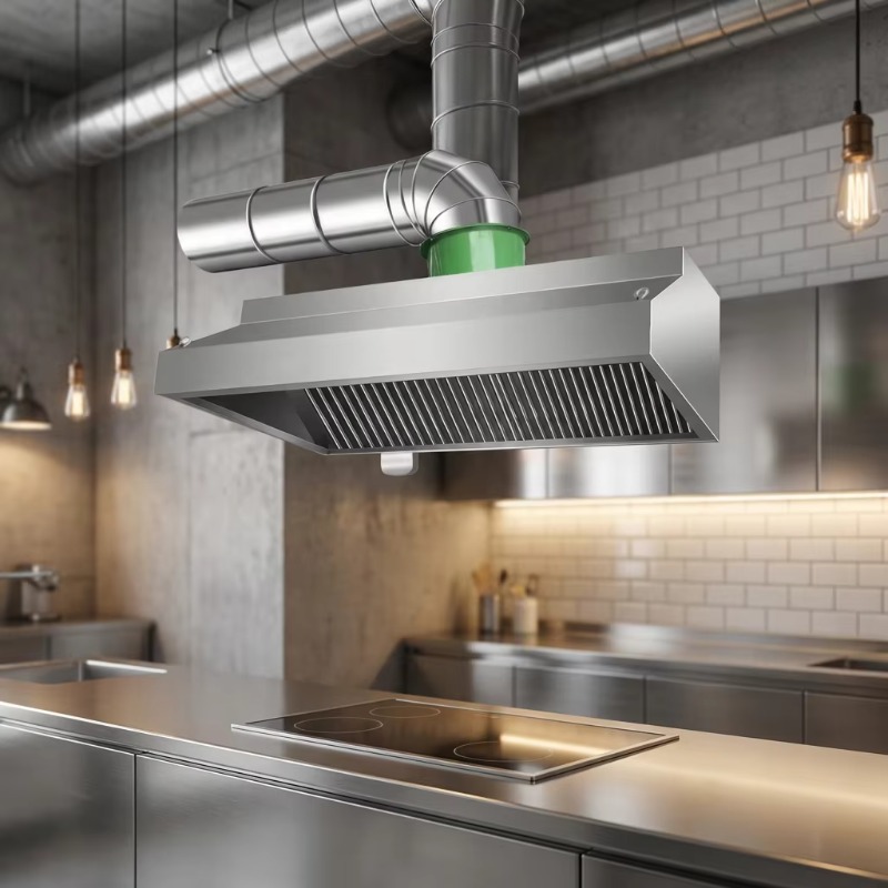 Commercial Kitchen Exhaust Hood - Profesjonalna, konfigurowalna, ścienna okap kuchenny ze