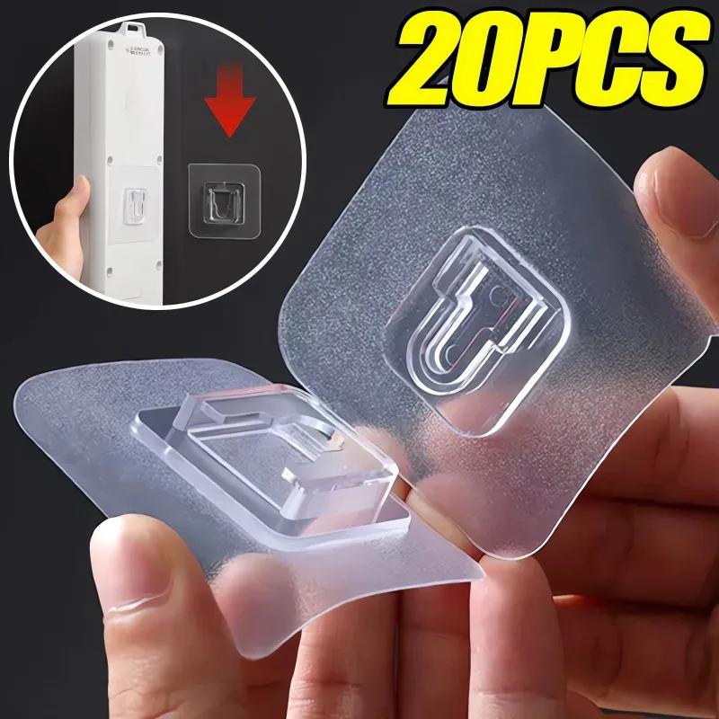 Commercial Kitchen Supplies - Dwustronne haczyki samoprzylepne i przezroczyste haczyki