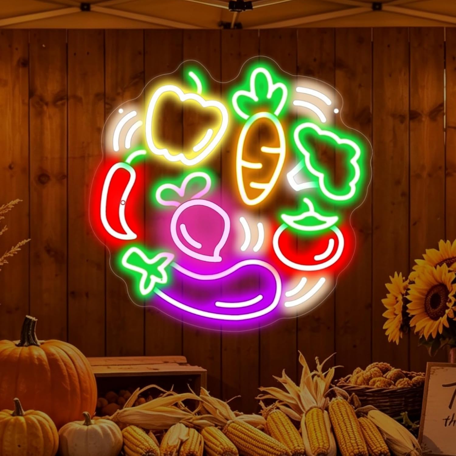 Znak LED Neonowy Warzywa, Lamp – Commercial Kitchen Store recenzja i cena