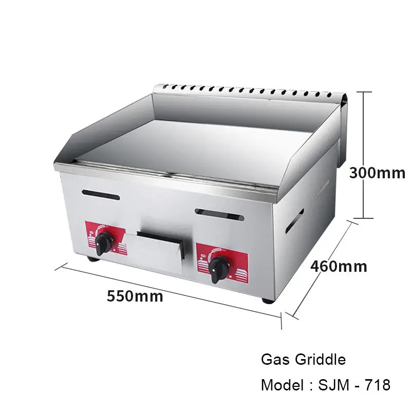 Grill płytkowy ze stali nierdz – Commercial Kitchen Griddle recenzja i cena