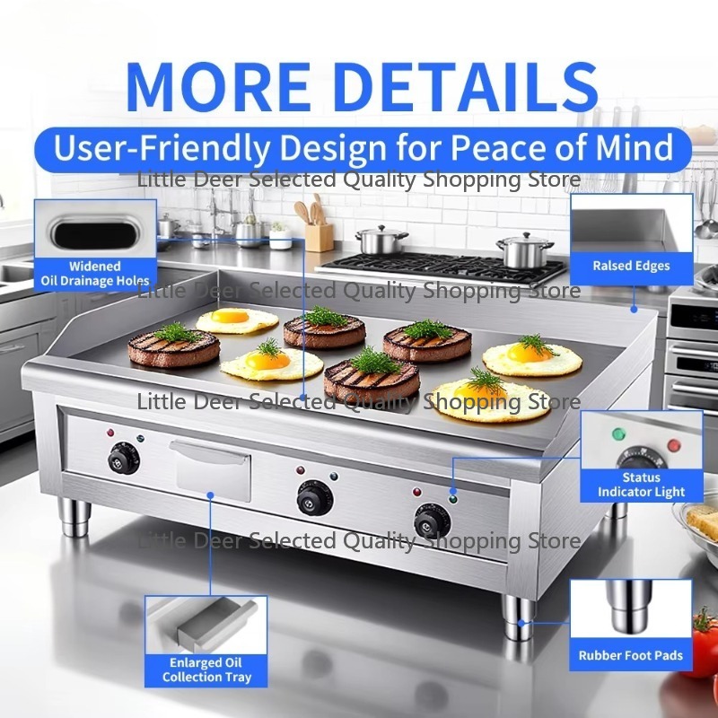 Profesjonalny grill płyta grze – Commercial Kitchen Griddle recenzja i cena