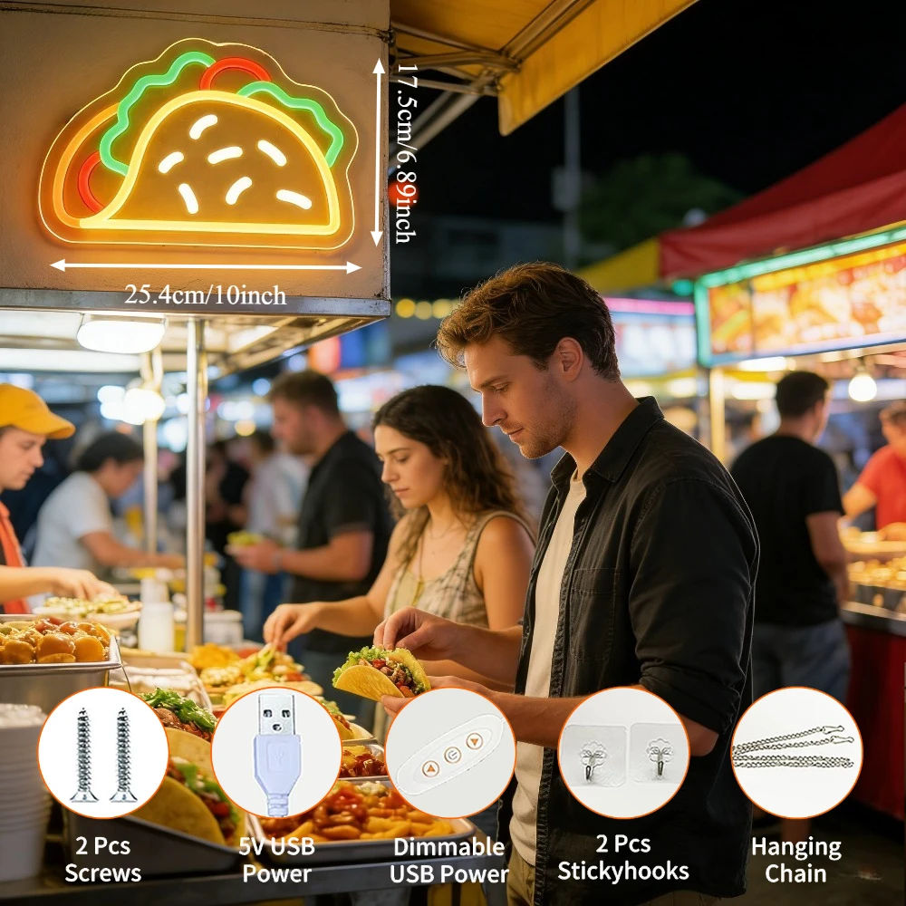 Neonowy znak LED w kształcie t – Commercial Kitchen Store recenzja i cena